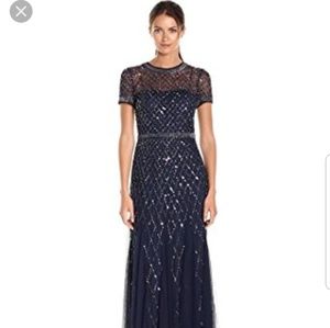 Adrianna Papell Embellished Gown size 8